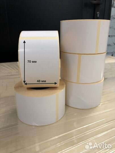 Термотрансферные этикетки 48х70