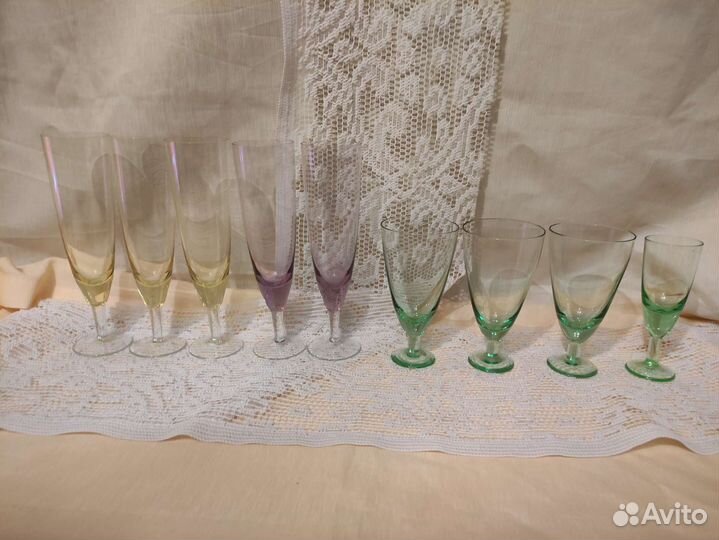 Хрусталь, рюмки и фужеры