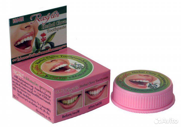 Тайская натуральная зубная паста isme порошок