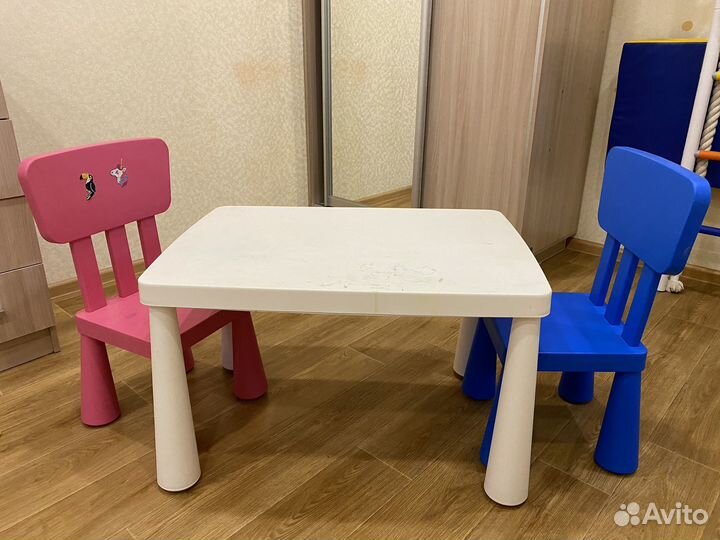 Стол и стулья икеа