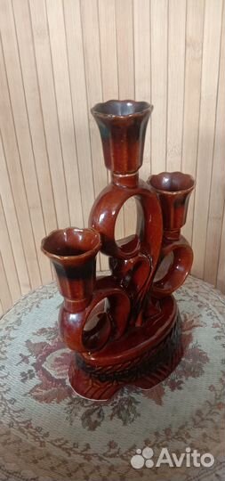 Керамический подсвечник СССР. Раритет