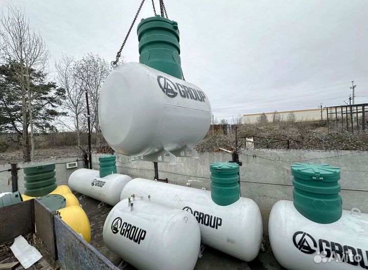 Газгольдер с установкой