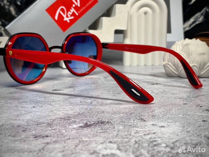 Очки Ray Ban ferrari красный градиент