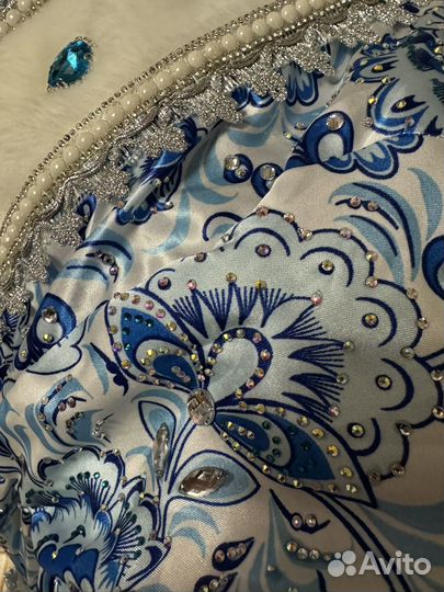 Костюм снегурочки взрослый ручная работа