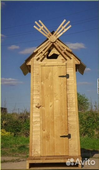 Дачный туалет деревянный WVJ