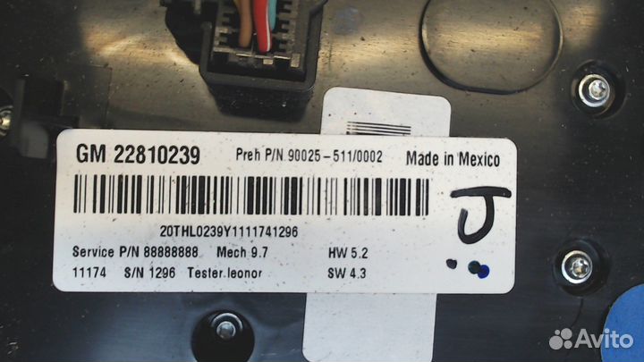 Переключатель отопителя Chevrolet Equinox, 2012