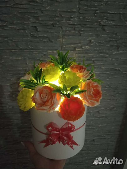 Букет цветов из мыла