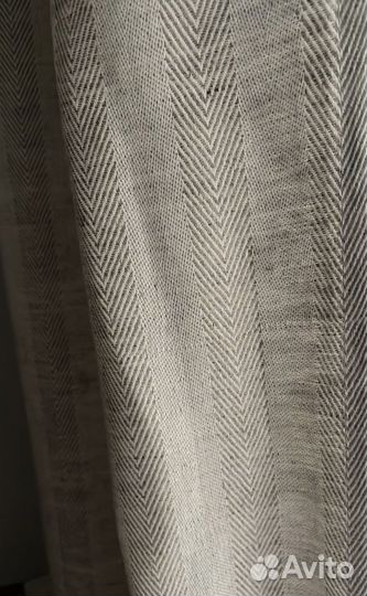 Шторы Икеа Асалие лен+хлопок широкие