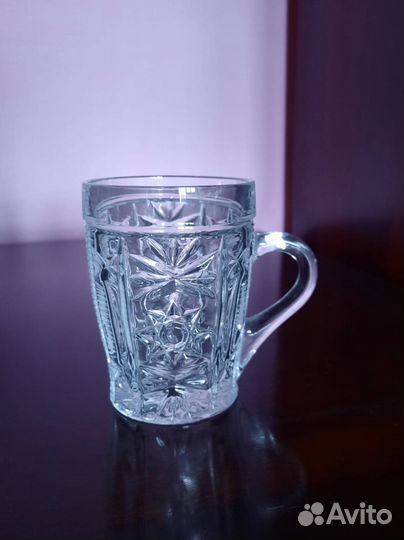 Кружки хрустальные, набор из 6 шт