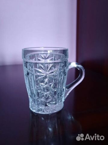 Кружки хрустальные, набор из 6 шт