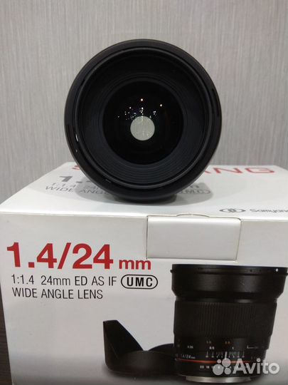 Объектив Samyang MF 24mm f/1.4 ED AS UMC Sony A