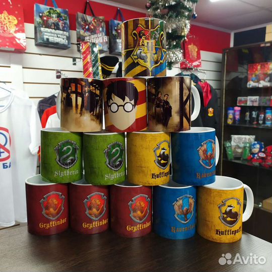 Кружки Гарри Поттер факультеты Хогвартса