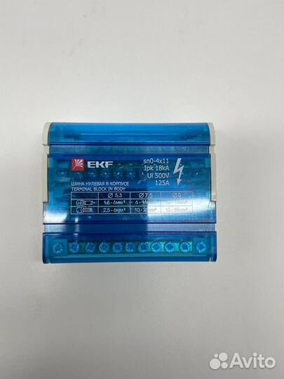 Шина нулевая в корпусе (4х11) EKF PROxima