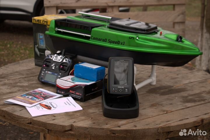 Прикормочный кораблик ультра грин автопилот,TF640