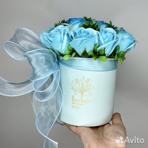 Букет цветов из мыльных роз