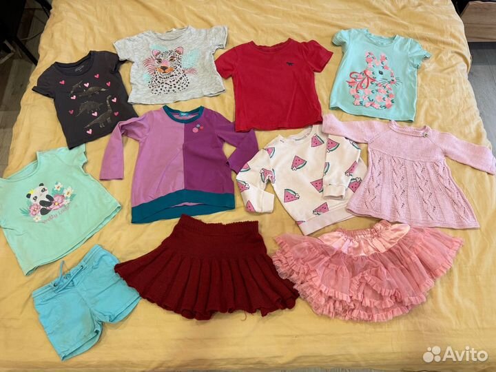 Вещи на девочку 2-4 лет пакетом