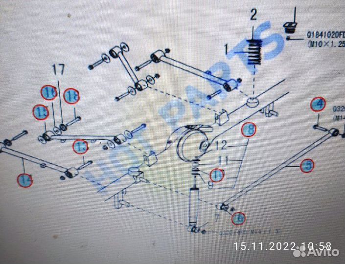Комплект задних рычагов Great Wall Hover H3 4G63
