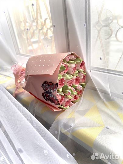 Зефирные цветы, тюльпаны из зефира