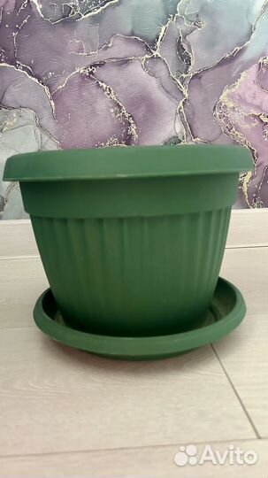 Горшок кашпо керамика, кашпо пластик