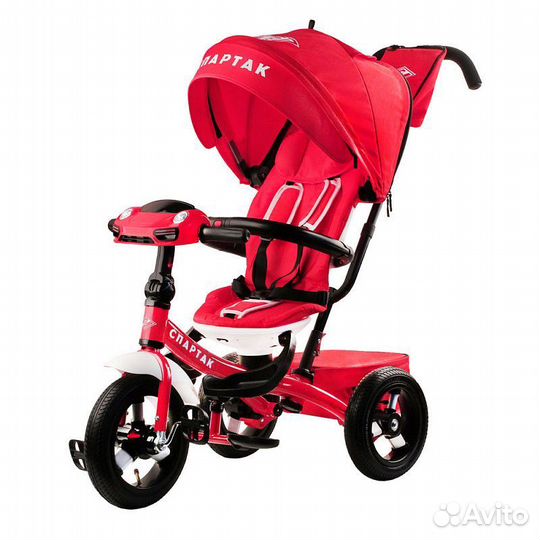 Детский велосипед трехколесный с ручкой