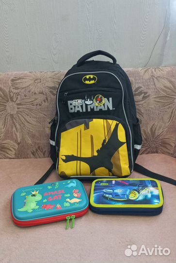 Рюкзак школьный Erhaft Бэтмен и 2 пенала
