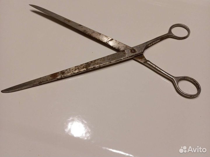 Длинные ножницы СССР 1980х маникюрные ножницы СССР