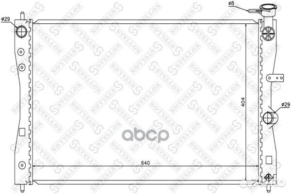 1026695SX радиатор системы охлаждения Mitsubis