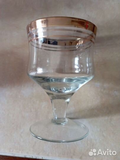 Рюмки, стопки с позолотой