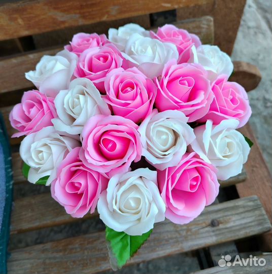 Букет из мыльных роз в наличии