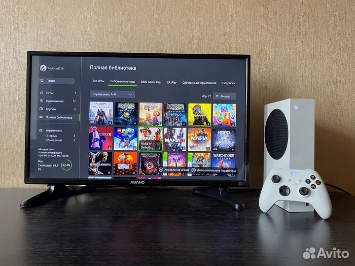 Xbox series s рст + 20 игр