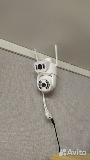 Камера видеонаблюдения поворотная двойная