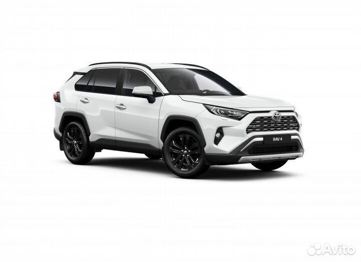 Хром переднего бампера Toyota RAV 4 2018-2023