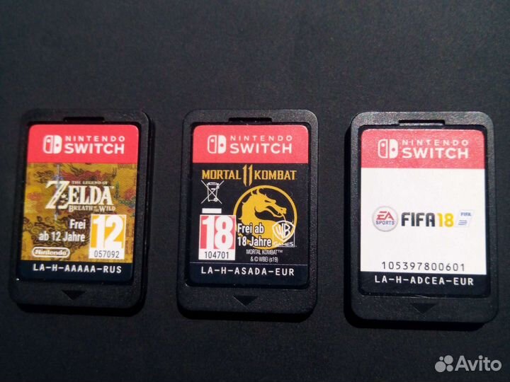 Картриджи для нинтендо свич