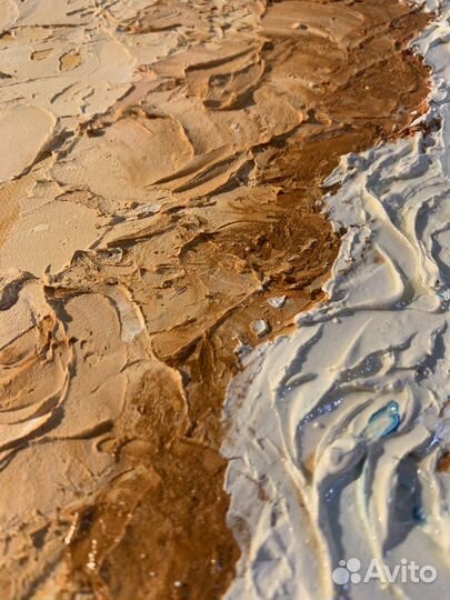 Интерьерная картина текстурная «Морской променад»