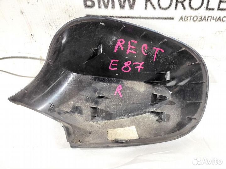 Накладка зеркала правая рест. BMW E87