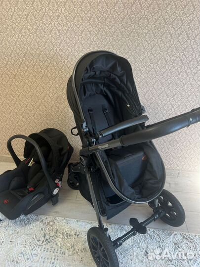 Коляска трансформер 3 в 1 с автолюлькой как новая