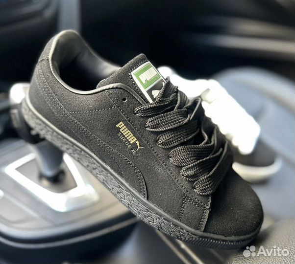 Кроссовки puma suede xl черные