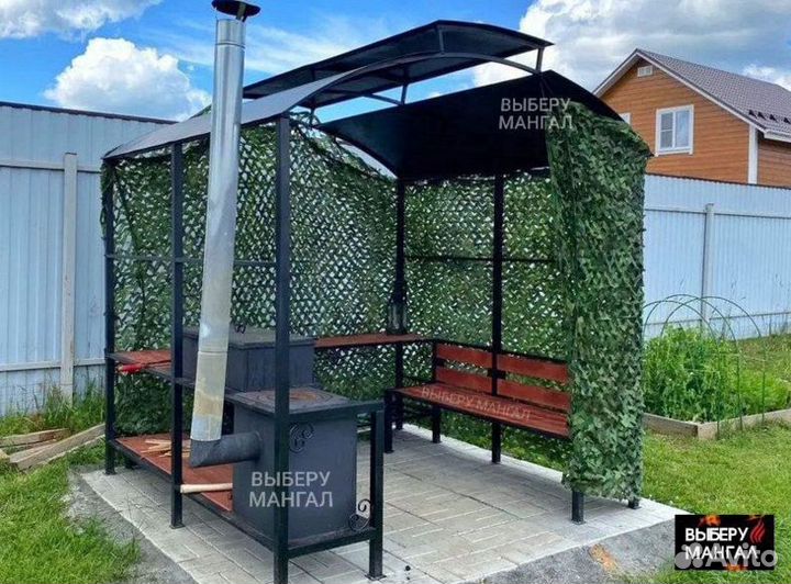 Беседка с мангалом