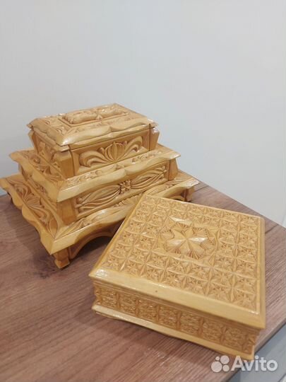 Шкатулка деревянная ручной работы