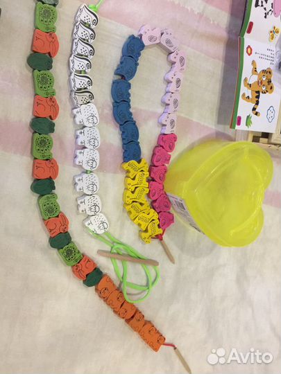 Деревянные обучающие игрушки 1-4 лет