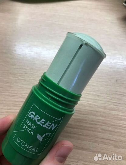 Зеленая маска-стик для лица