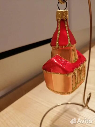 Елочная игрушка стеклянная Замок