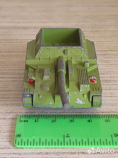 Игрушка. Танк. Самоходка. Военная техника. СССР