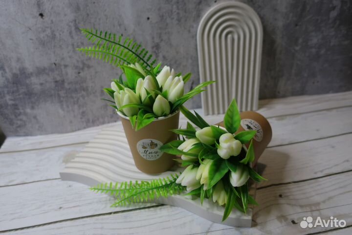 Букет из мыла тюльпаны