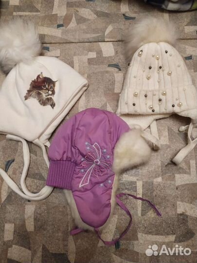 Детские зимние шапочки