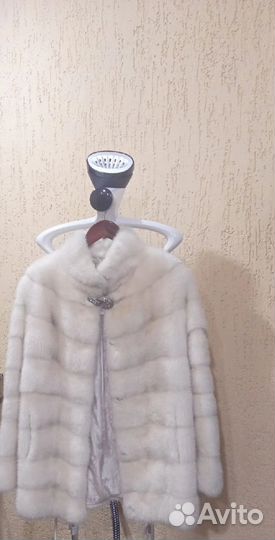 Шуба норковая белая 44 46