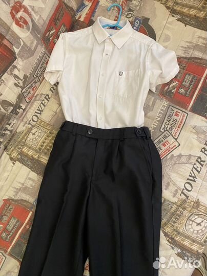 Рубашка, брюки для мальчика 134-140
