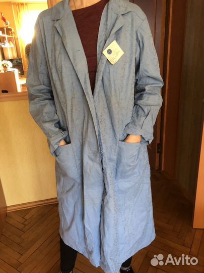 Халат голубой