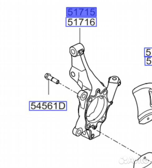 Кулак поворотный Hyundai KIA