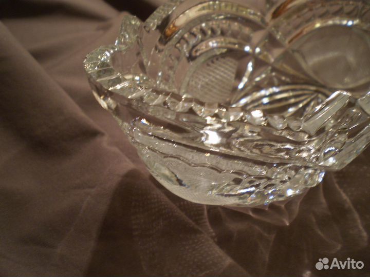 Салатник хрустальный типа лодочка